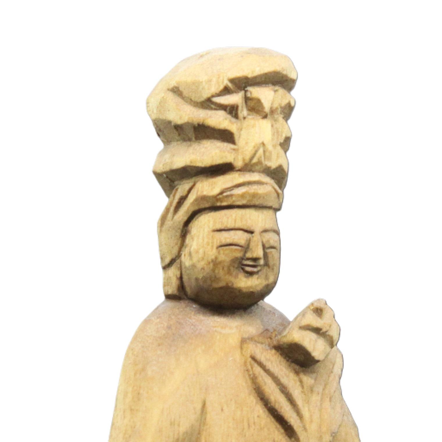 受注製作：観音菩薩立像（高さ：25cm）仏像 円空仏 摸刻 木彫 【納期30日】 | 3枚目