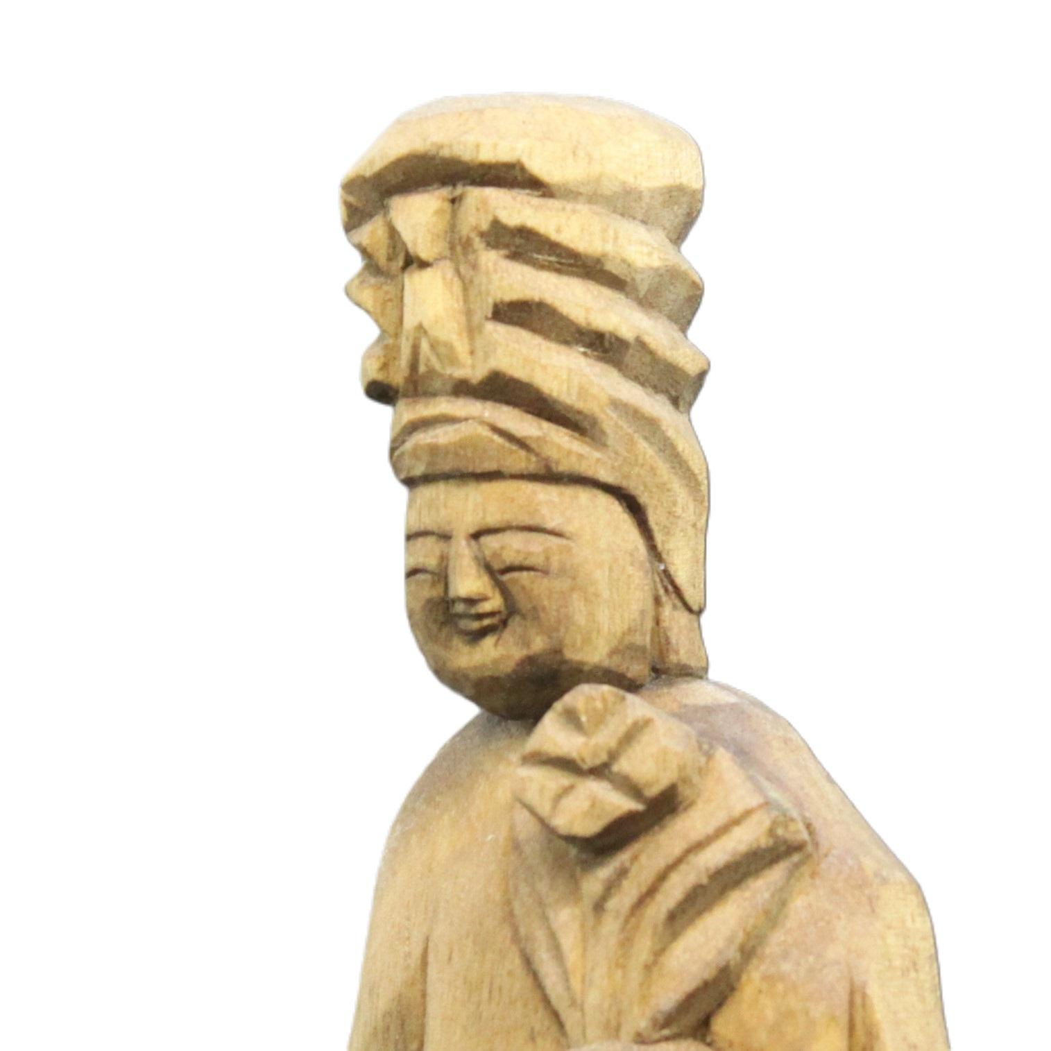 受注製作：観音菩薩立像（高さ：25cm）仏像 円空仏 摸刻 木彫 【納期30日】 | 4枚目