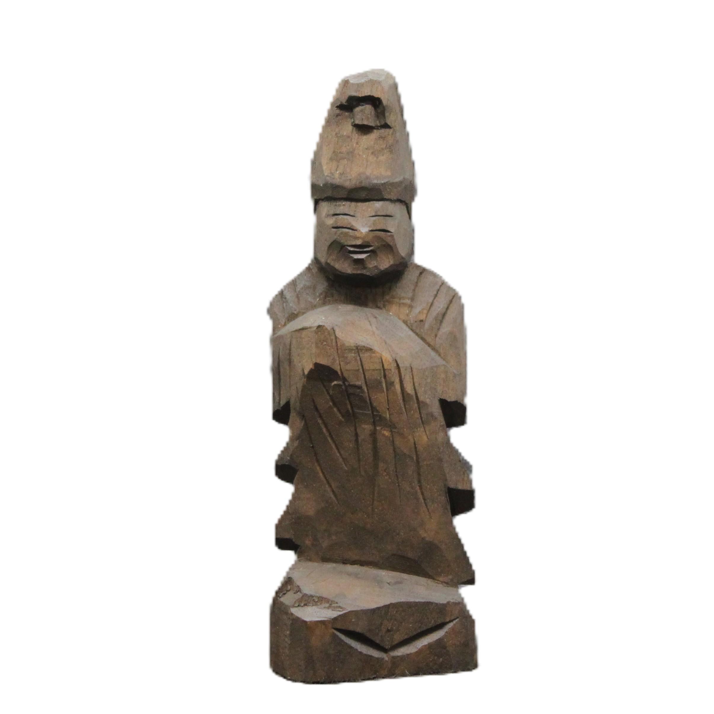 馬頭観音（14cm bt6706） 仏像 円空仏 摸刻 木彫