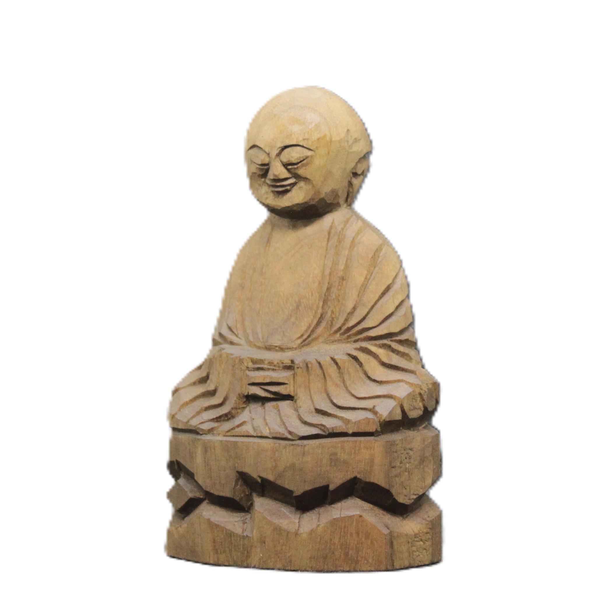 びんずる(賓頭盧15cm bz7902)仏像 円空仏 摸刻 木彫 | 3枚目